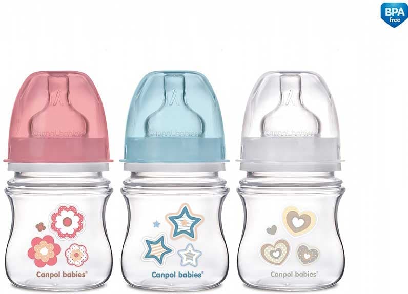 Canpol Flašica Easy Start Anti-colic 120ml roze/bela/plava 35/216
