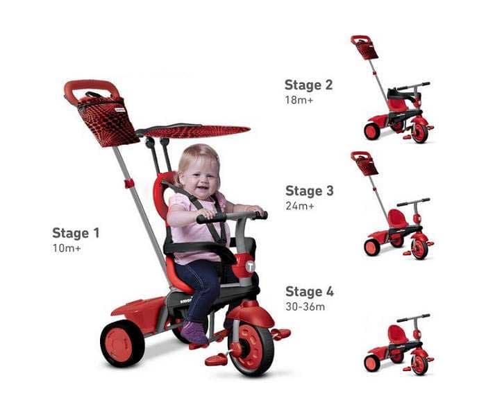 Smart Trike Tricikl 10 - 36 meseci Vanilla Red