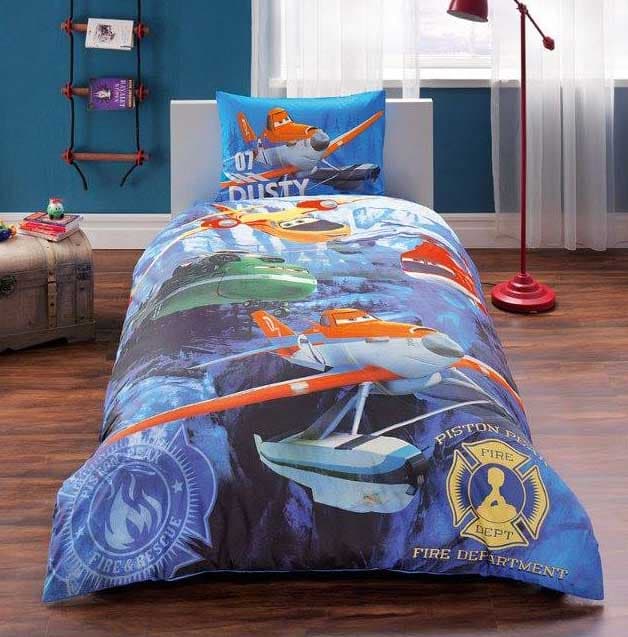 Dečija posteljina Tac Disney Planes fire&res
