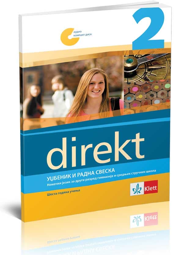 KLETT Direkt 2, udžbenik i radna sveska za nemački jezik