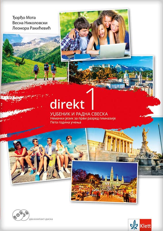 KLETT Nemački jezik 1, Direkt 1, udžbenik i radna sveska za prvi razred gimnazije