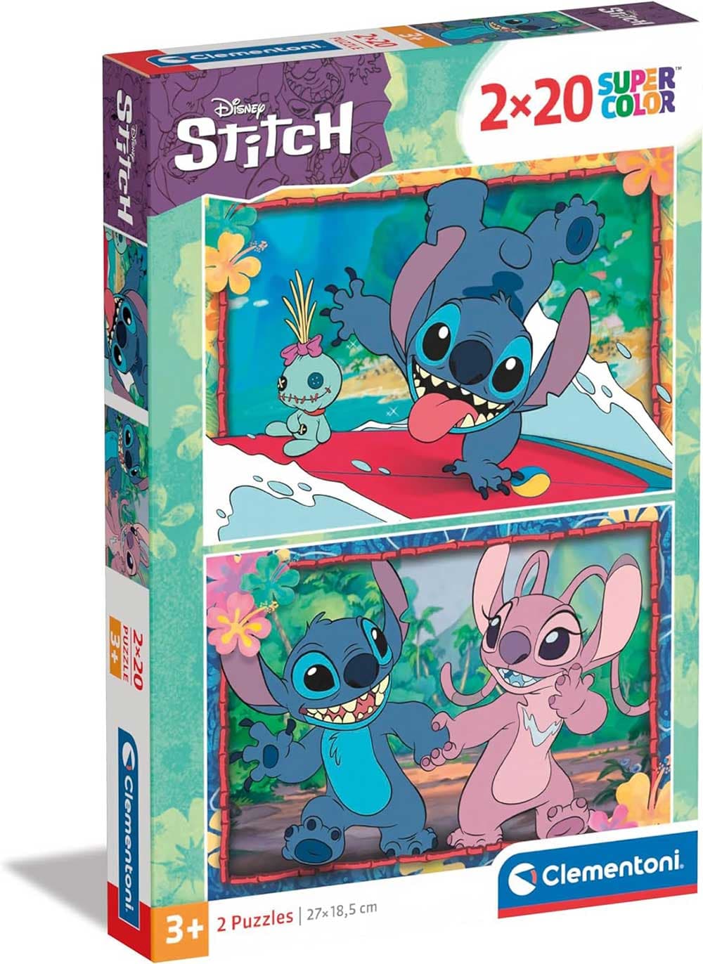 Puzzle slagalice 2x20 delova Stitch Clementoni 24809