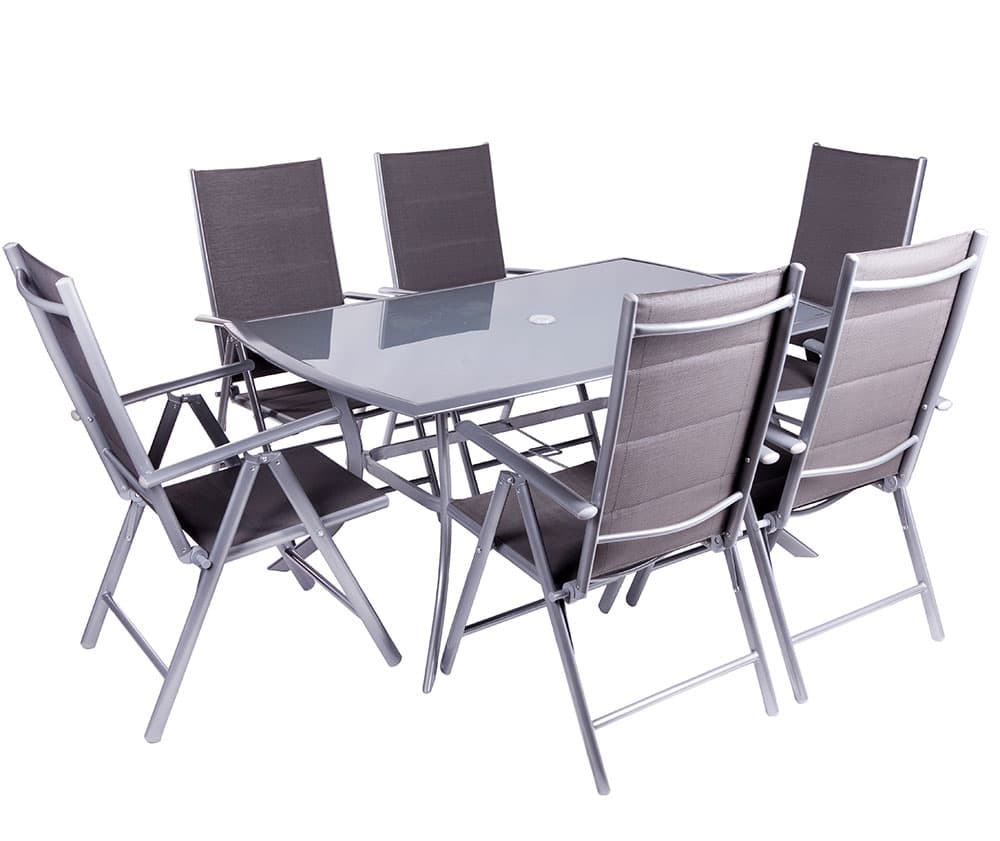 Velika Baštenska Garnitura Sa Podesivim Stolicama - Napoli