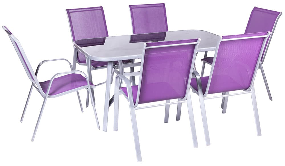 Baštenska - Trpezarijaska Garnitura Wabana Purple