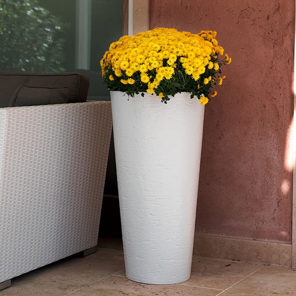 DiMartino Visoka Saksija Od Smole Tirso Plus 40 White