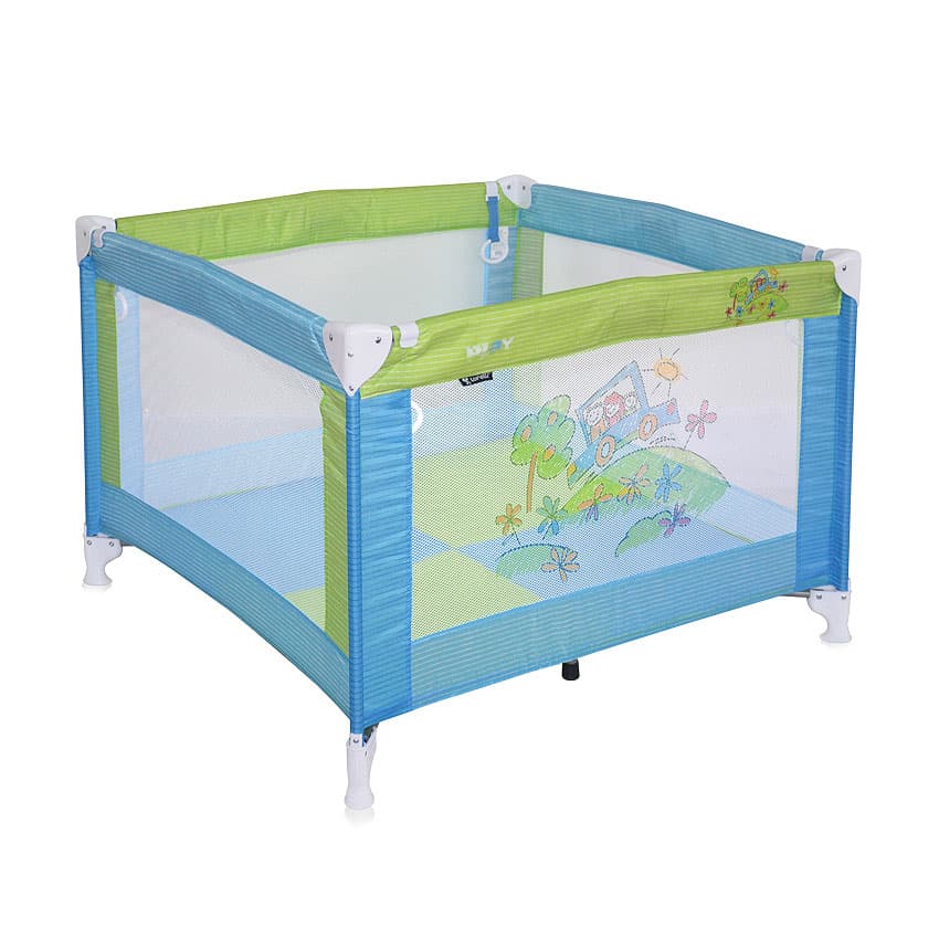 Lorelli Ogradica za bebe Play Blue Green Car 10080051714