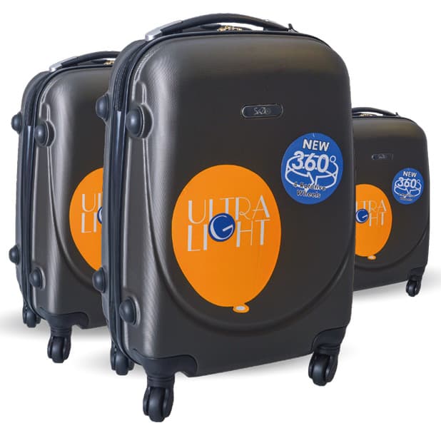 3 Tvrda Kofera Za Putovanja Sazio Monaco Grey