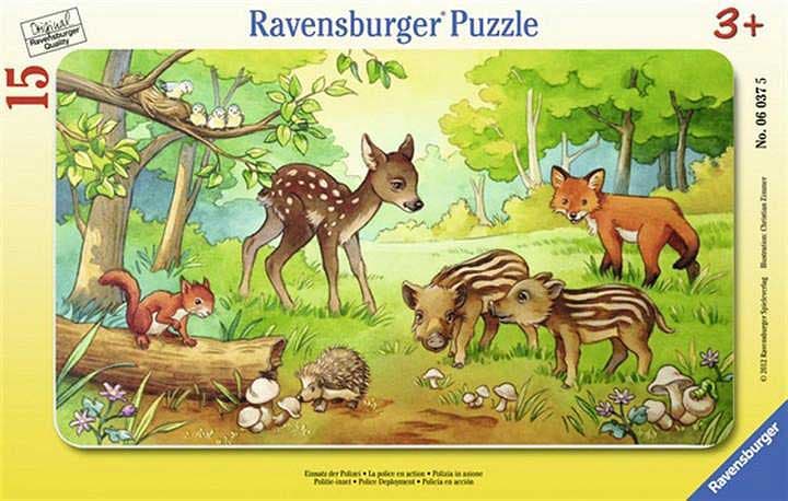 Ravensburger puzzle 15 delova - Životinje u prirodi 06376