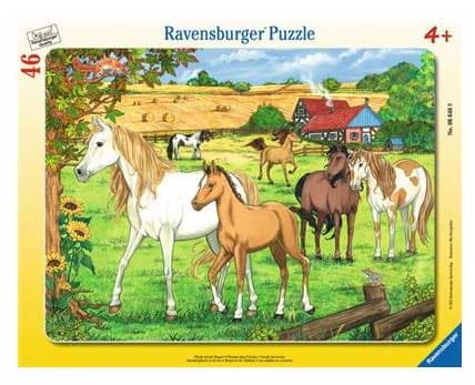 Ravensburger puzzle 46 delova - Konji na ranču 06646