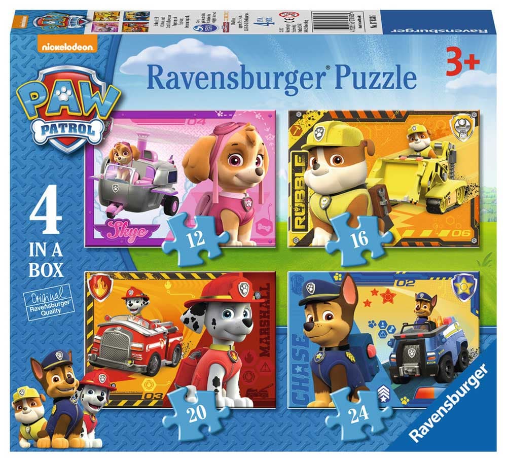 Ravensburger puzzle 72 dela - 4 u 1, Paw patrol 2 07033