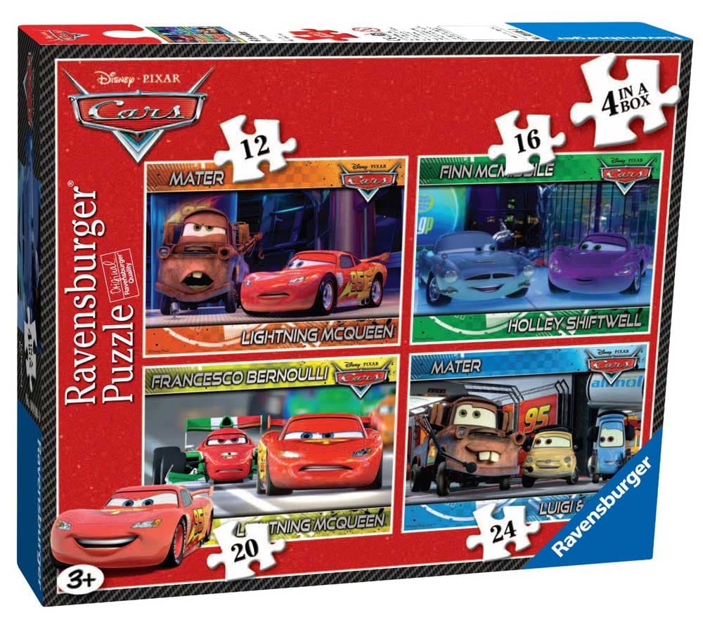 Ravensburger puzzle 72 dela - 4u1 Cars 07259