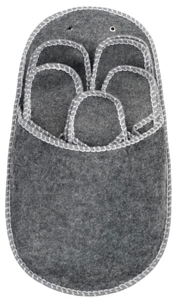 Papuče Flor sa drž. od filca 5pari/p