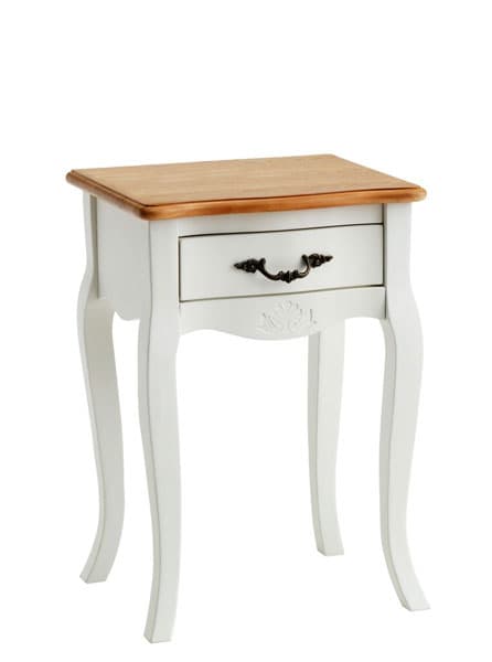 Noćni stočić Stela 1 fioka bela-jas