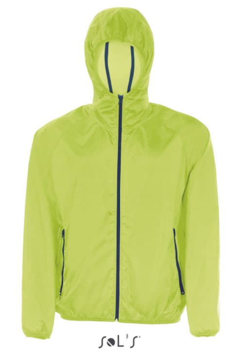 Sols Jakna vetrovka unisex Shore Neon Lime veličina XS 01169