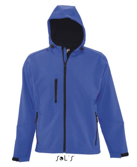 Sols Muška Softshell jakna sa kapuljačom Replay Blue veličina L 46602