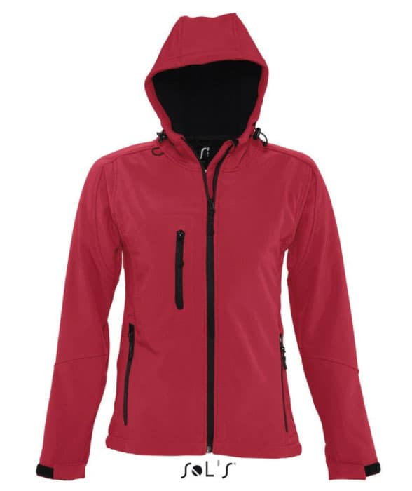 Sols Ženska Softshell jakna sa kapuljačom Replay Red veličina M 46802