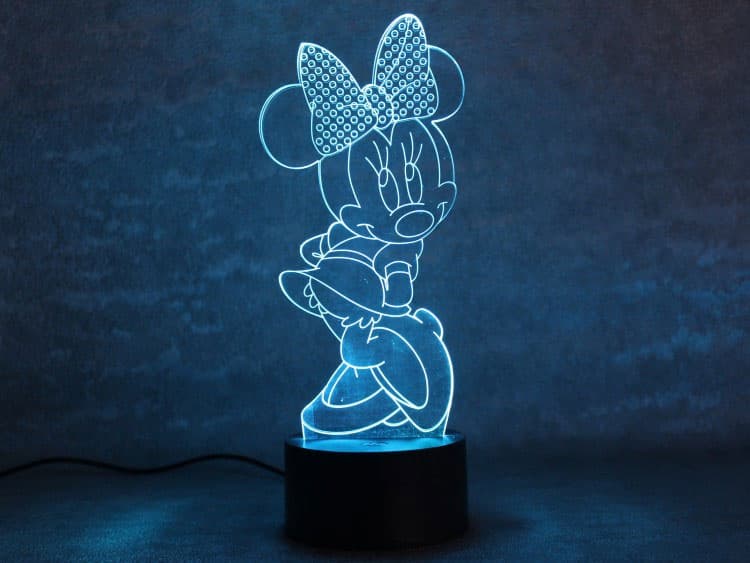 Noćna LED Lampa 3D Minnie Mouse