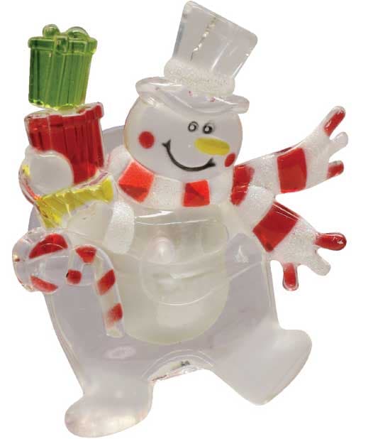 Svetleći Sneško za prozor sa kolor LED diodom KID324