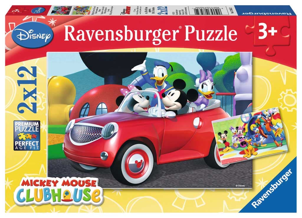 Ravensburger puzzle Dečije puzle - 2x12 - Disney - Mickey Mouse Club House 2x12 delova RA07565