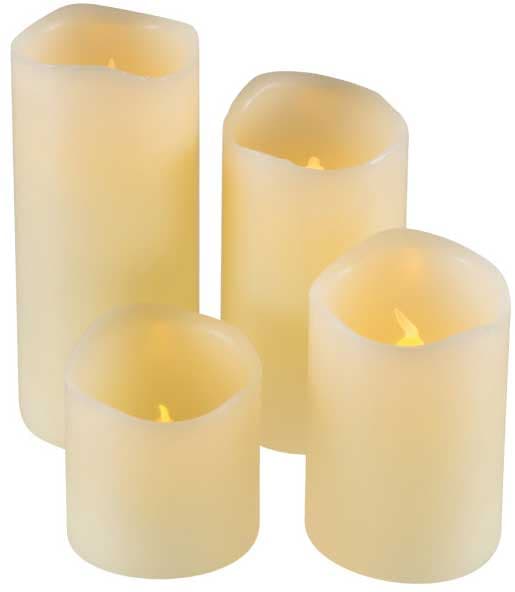 Ukrasne voštane LED sveće sa efektom plamena CDW40