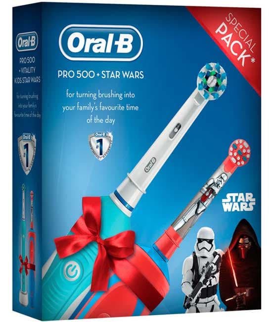 Oral-B Poklon Set Dečija Star Wars + električna četkica za odrasle PRO 500 500332