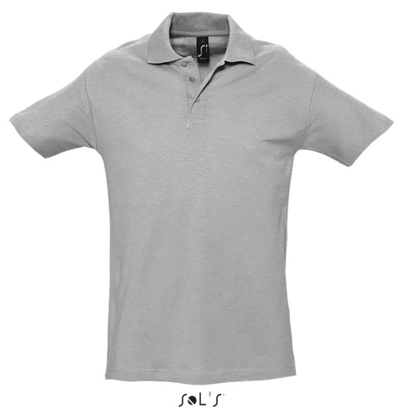 Sols Polo majica za muškarce Spring II Grey Melange veličina S 11362