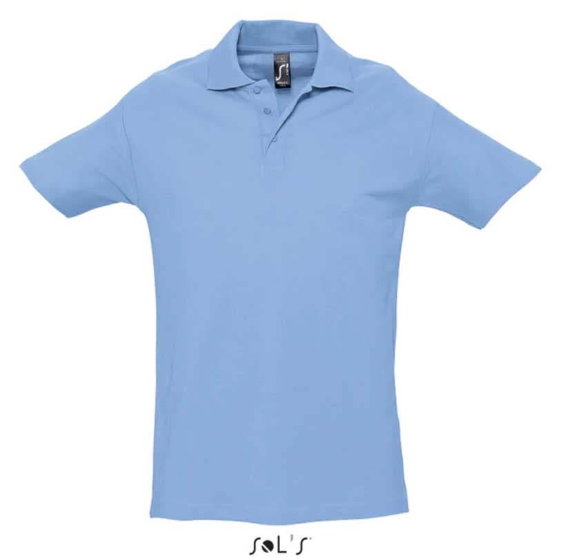 Sols Polo majica za muškarce Spring II Sky Blue veličina S 11362