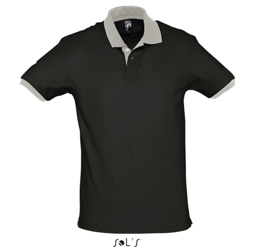 Muška majica sa kragnom veličina XL Sols Prince Black/Grey 11369