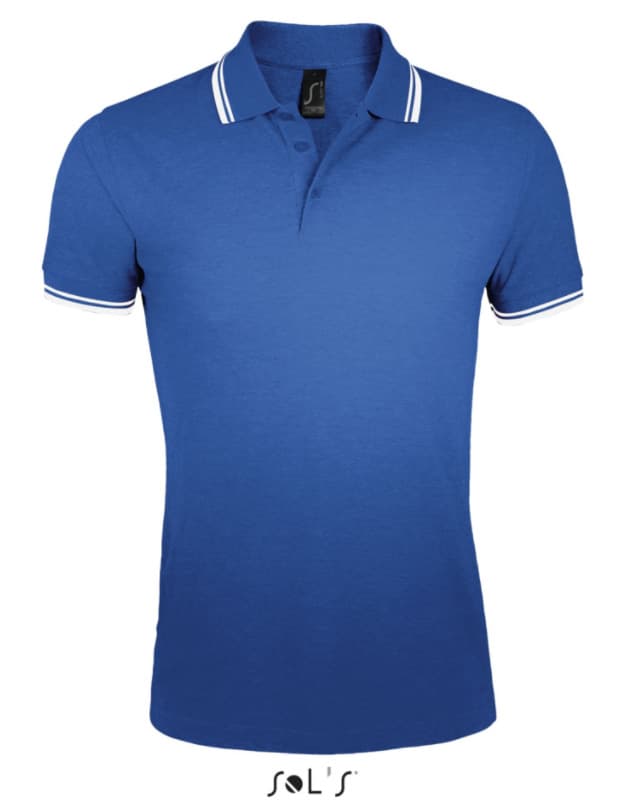 Polo majica za muškarce veličina M Sols Pasadena Royal Blue/White 00577