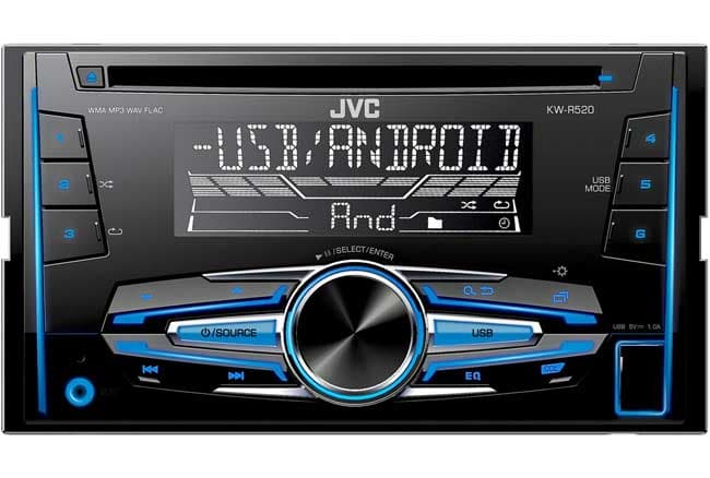 JVC KW-R520 2DIN auto radio USB CD plejer