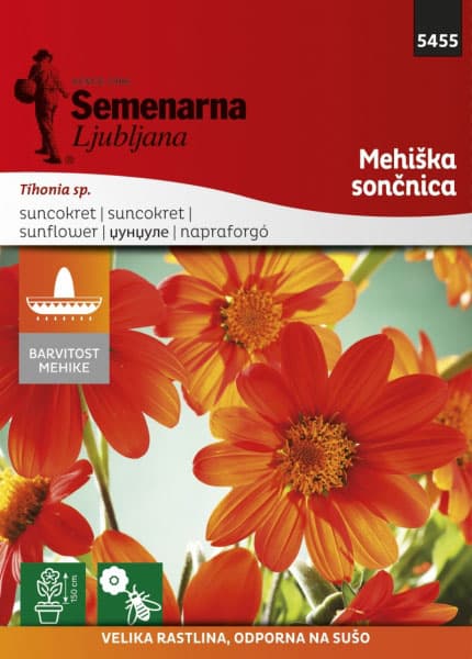 Seme za sadnju - cveće Meksički suncokret - mešavina - Tithonia speciosa 5455