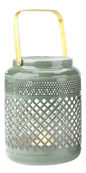 Fenjer Midis prečnik 12cm zelena