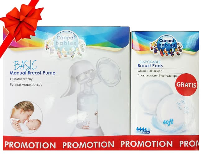 Canpol SET - Manuelna pumpica za izmlazanje 12/205 i tuferi 1/651 40kom.