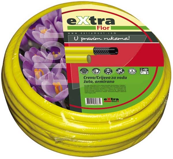 Baštensko crevo za zalivanje 25m 1inč žuto TG2525