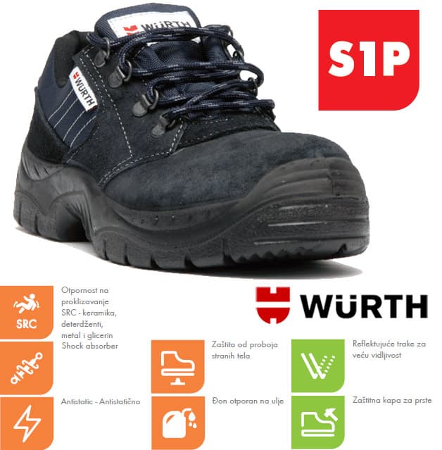 Wurth Bezbednosne cipele Monza S1P plitke vel. 40