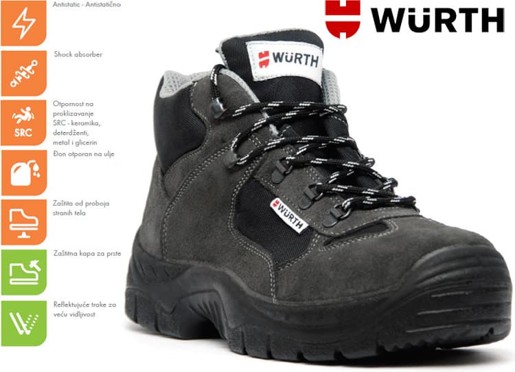 Wurth Bezbednosne cipele Cyclone S1P duboke vel. 36
