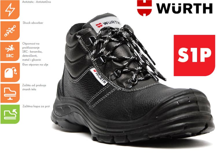 Wurth Bezbednosne cipele Pegazus S1P duboke vel. 40