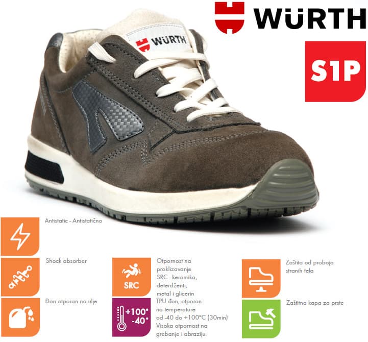 Wurth Bezbednosna patika Jogger S1P vel. 36