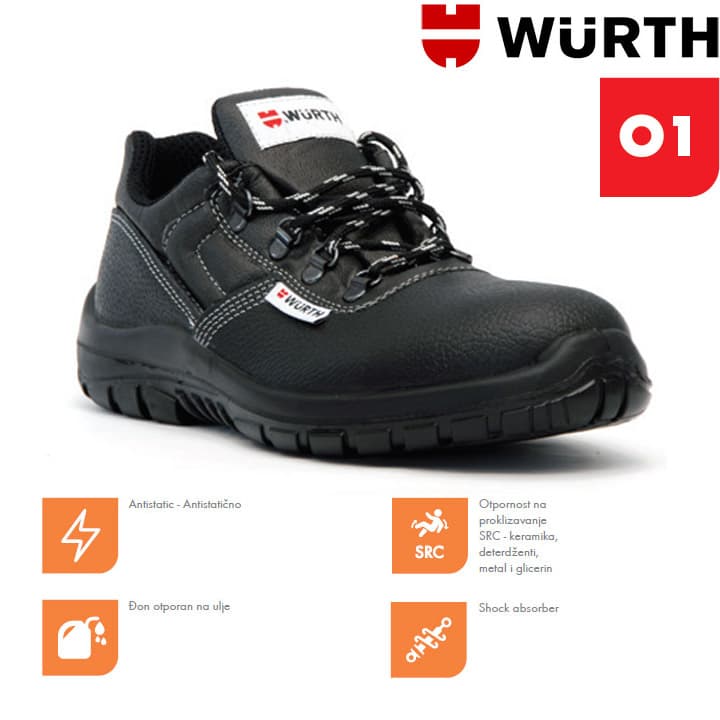 Wurth Radne cipele Corona O1 plitke vel. 39