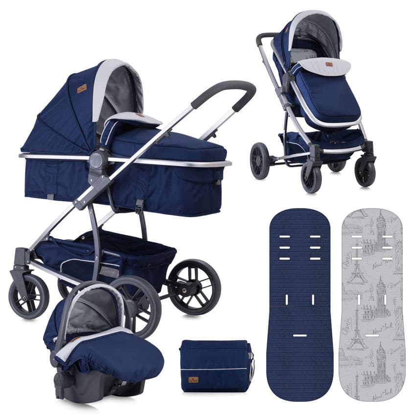 LORELLI Kolica za bebe S500 SET Blue Travelling