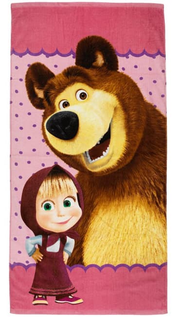 Veliki peškir za plažu Maša i Medved 70x140 cm