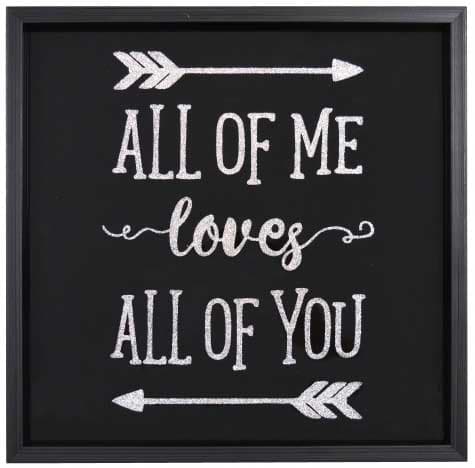 Slika sa porukom All of me loves all of you