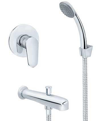 Rosan Jednoručna baterija za kadu sa tušem i izlivom JA312001