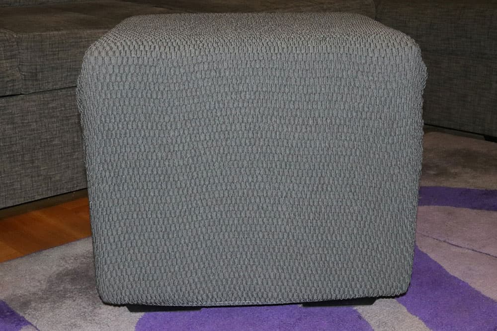 Bielastična presvlaka za tabure siva