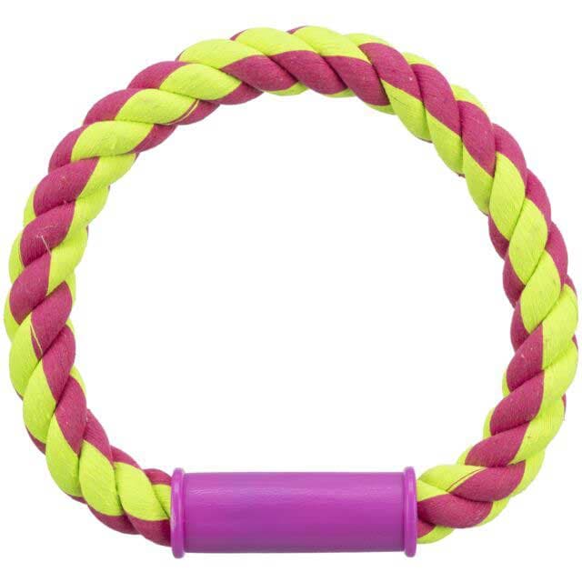 Trixie Igračka za pse Pamučni prsten 30cm sa drškom 3277