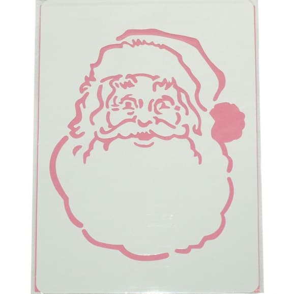 Novogodišnji šablon za oslikavanje - Deda Mraz