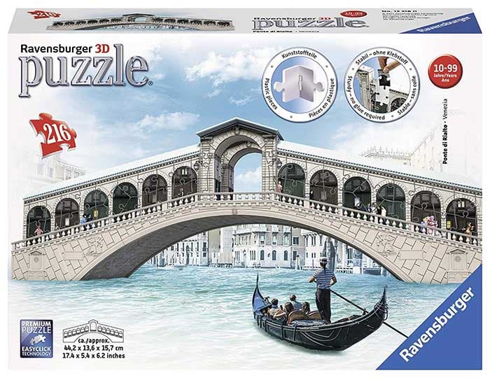 Ravensburger 3D Puzle Most Rialto u Veneciji 12518