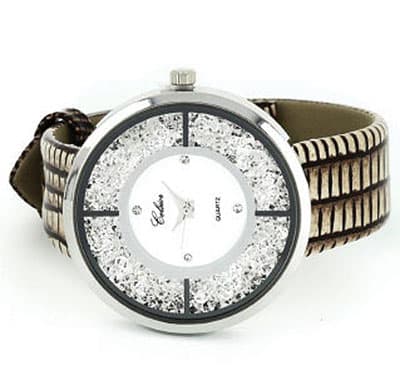 Sat sa Swarovski kristalima braon