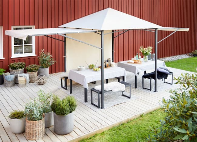 Paviljon Hawk Sa stranicama koje se podižu kao tenda