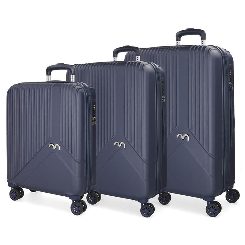 Koferi Movom Trendy Navy Set 55cm-67cm-76cm 58194